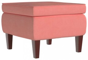 rózsaszín bársonyszék falábakkal