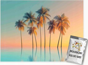 Fotótapéta Pálmafák Naplemente Természet Falra Hálószoba Nappali 400x280