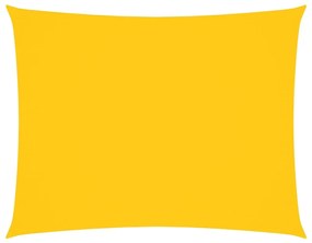 sárga téglalap alakú oxford-szövet napvitorla 5 x 7 m