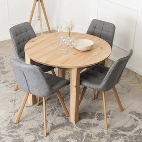 Kihúzható étkezőasztal 102–142 cm méretben, artisan tölgy színben HARRY