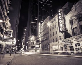 Poszter 50x40cm Times square és Broadway éjszaka New York 3, Assaf Frank