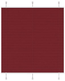 pliszírozott redőny Bordeaux piros 115x100 cm szövetszélesség