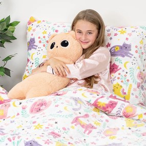 4Home Playful Paws mikroflanel ágyneműhuzat, 140 x 220 cm, 70 x 90 cm