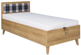 Egyszemélyes ágy 90 cm Mimone P (arany tölgy) (ágyráccsal). 1051789