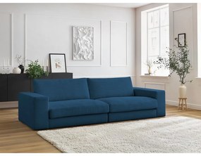 Sötétkék kordbársony kanapé 274 cm Leonard – Bobochic Paris