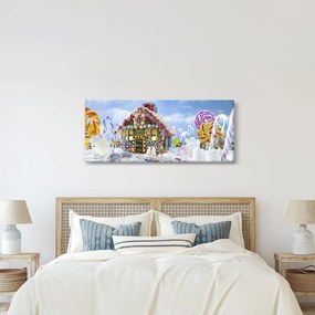 Kép - mézeskalács ház (120x50 cm)