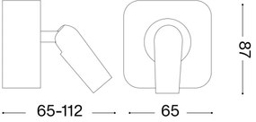 Ideal Lux - LED Fali spotlámpa BEAN LED/3W/230V CRI 90 arany