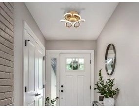 Globo 67386-24CH - MELISAND LED mennyezeti lámpa 24W/230V, 26 cm, arany