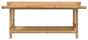 bambusz dohányzóasztal 110x55x45 cm