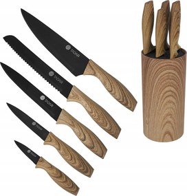 Késkészlet blokkban Kések szett Woodie 5 db-os
