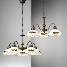 Kolarz 731.83.113 - NONNA láncos csillár 3xE27/75W/230V bordó/eper