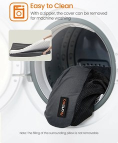 Ortopéd kutyafekhely levehető, mosható huzattal, csúszásmentes aljjal