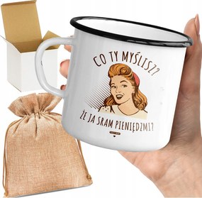 Bögre_emalinozott Nyomtatott Szövegek Vicces Ajándék Anyák Napjára