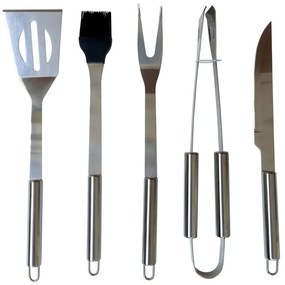 Fieldmann - Grillezési eszközök 5db rozsdamentes acél