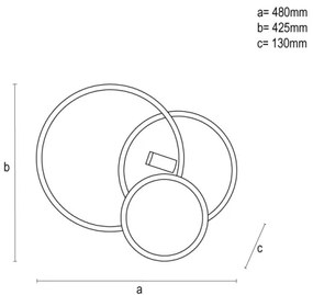 LED Dimmelhető lámpa LED/65W/230V 3000-6500K fehér/fekete + távirányítás