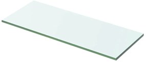 vidaXL 50x15 cm átlátszó panel üvegpolc
