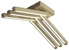 Spot-Light 2246674 - LED felületre szerelhető csillár LINUS 6xLED/4,5W/230V matt tölgy