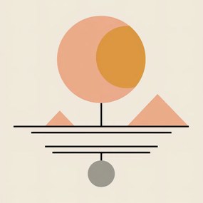 Poszter 80x80cm Geometrikus utópia