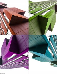 Poszter 20,5x28,4cm Régi adótorony, színes, Assaf Frank