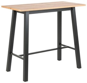 Chara bárasztal tölgy-fekete 117 cm