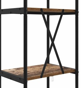 Könyvespolc Régi fa 40 x 30 x 146 cm Faanyag