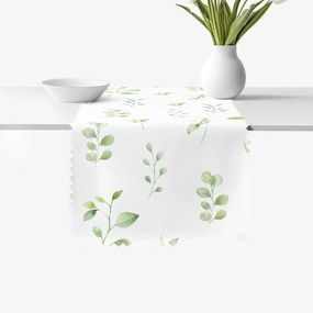 Goldea teflonbevonatú asztali futó - eukaliptusz levelek 50x120 cm