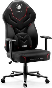 Gamer szék műbőr Normal Size, fekete-szürke: Diablo X-Gamer 2.0 Dark Obsidian