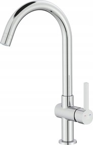 Konyhai Csaptelep Magas Kifolyócsővel Króm Laveo