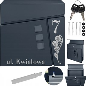 Postaláda Házszám Fogantyú Csendes Ház Címmel