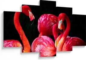Vörös flamingók képe (150x105 cm)