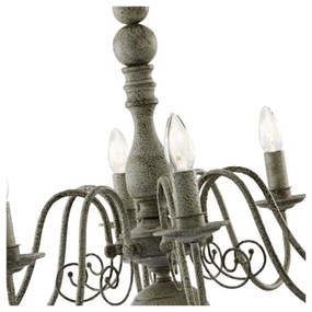 Searchlight 2268-8GY - Csillár láncon GREYTHORNE 8xE14/40W/230V