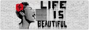 Poszterek 200x66 Banksy Life is beautiful