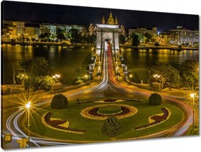 Vászonkép 90x60 Lánchíd Tájkép
