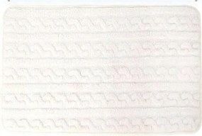 Fürdőszobaszőnyeg Csúszásgátló Puha Bolyhos fehér 40X60CM