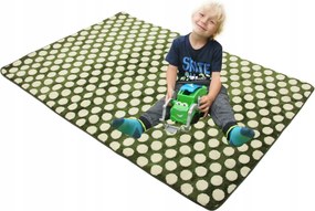 Gyerek plüss szőnyeg 3D puha plüss olíva 140x200 cm