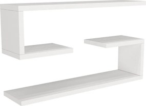Jenika fali polc, fehér, 60 cm