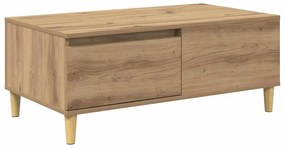 vidaXL Dohányzóasztal fiókkal Artisan tölgy 90 x 50 x 35 cm Faanyag