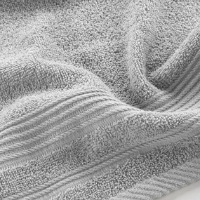 Világosszürke frottír pamut törölköző 30x50 cm Tendresse – douceur d'intérieur