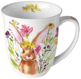 Húsvéti nyuszis porcelán bögre Girl bunny