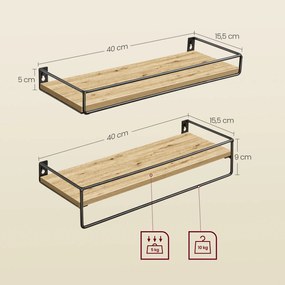Fali polcok TAYLOR ARTISAN 40x15,5 cm, 2 db-os szett