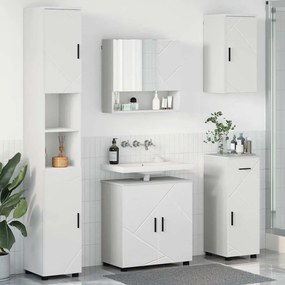 Fürdőszoba bútor szett 5 pcs Fehér 61 x 35 x 64 cm Faanyag
