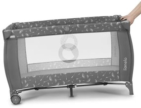 Lionelo - Utazó kiságy SVEN PLUS szürke