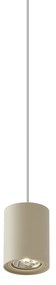 Modern bézs függőlámpa fehérrel, 1 fázisú sínrendszerhez GU10 70mm - Iconic Holt