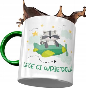 Bögre Zöld Vicces Repülök Neked Ajándék Nyomtatott Fotóval