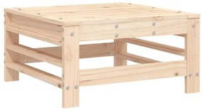 Tömör fenyőfa kerti lábzsámoly