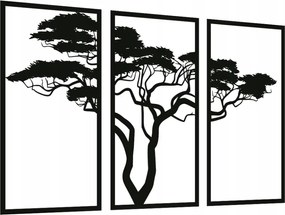 Bonsai Áttört Kép Konyhába Nappaliba Fali Dekoráció 3D Triptichon Panel