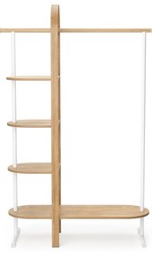 Fehér-natúr színű eukaliptusz előszoba bútor Bellwood – Umbra