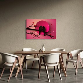 Kép - Szerelmes madarak (90x60 cm)