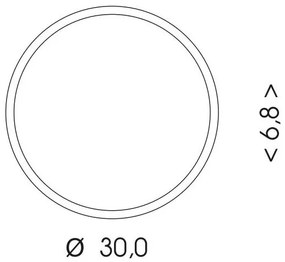 Ecolite WMAT300/HF-15W/CR - LED Mennyezeti lámpa érzékelős LED/15W/230V fekete