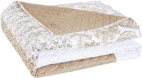 Malaga világosbarna kétoldalas mikroszálas ágytakaró, 220 x 240 cm - DecoKing